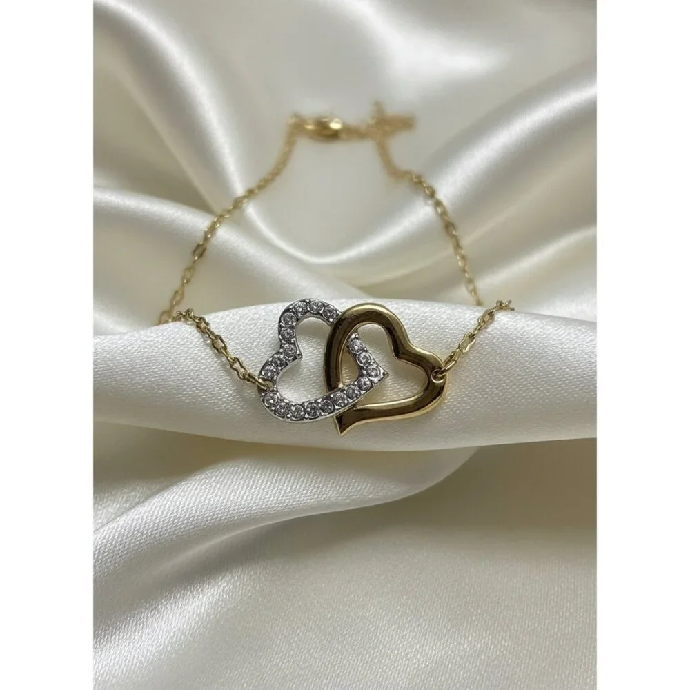 Gold Tone & Crystal Designer Jewelry Bundle – Swarovski, DKNY & Sterling 925 Set